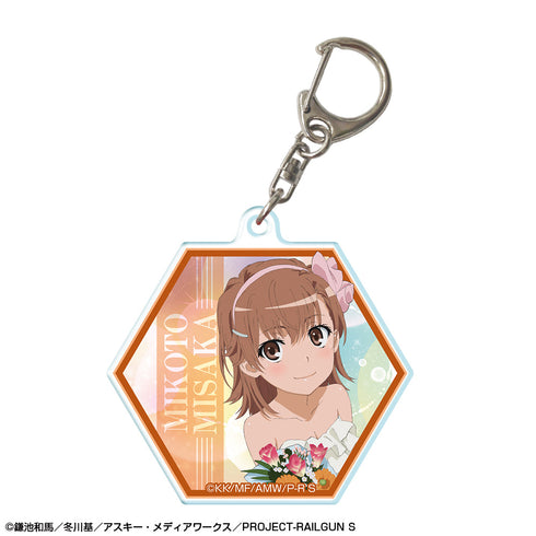 『とある科学の超電磁砲S』アクリルキーホルダー デザイン02(御坂美琴/B)【202508再販】